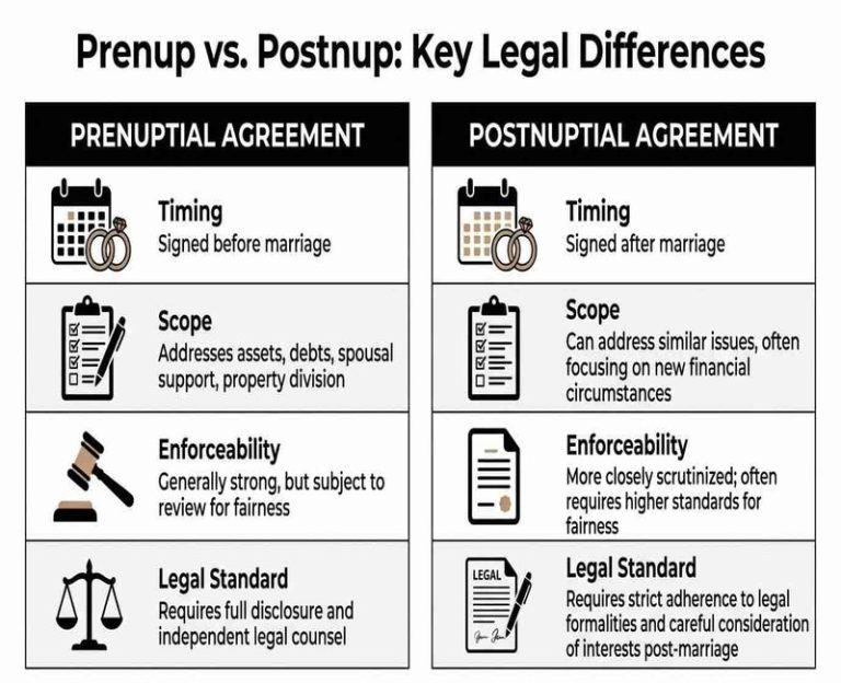 Understanding Prenuptial and Postnuptial Agreements