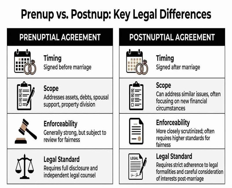 Understanding Prenuptial and Postnuptial Agreements
